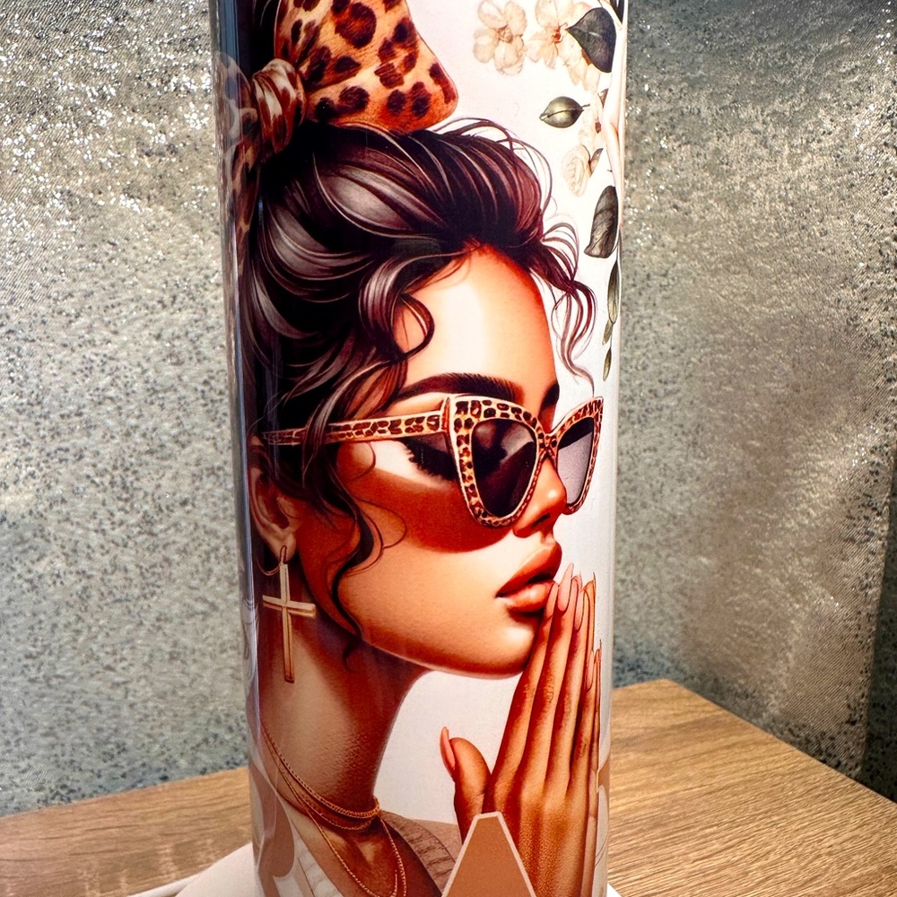 Pray tumbler 20oz skinny
